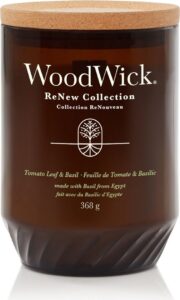 WoodWick ReNew Tomato Leaf & Basil Large Candle