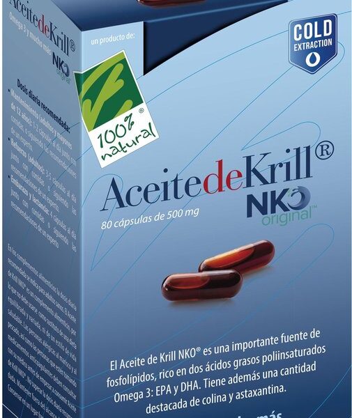 100 natura Aceite De Krill Nko 80 Cap De 500 Mg