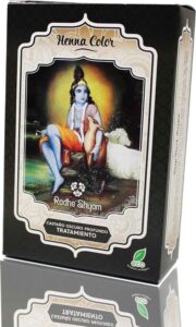 Semi-permanente kleurstof Radhe Shyam Donkerbruin Henna In poedervorm (100 g)