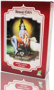Semi-permanente kleurstof Henna Radhe Shyam Shyam Henna Mahonie (100 g)