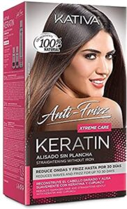 Haarstijlbehandeling Keratin Anti-frizz Xtrem Care Kativa (3 pcs) Beschadigd haar - Afbeelding 4