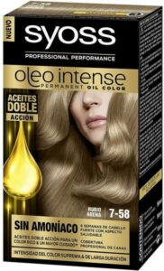 Permanente Kleur Syoss Olio Intense Geen ammoniak Nº 7,58 Blond Zand - Afbeelding 2