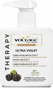 Shampoo voor blond of grijs haar Voltage Therapy Ultra Violet 2 in 1 (500 ml) - Afbeelding 2
