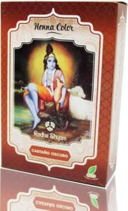 Permanente Kleur Radhe Shyam 8423645310723 Donkerbruin Henna In poedervorm (100 gr)