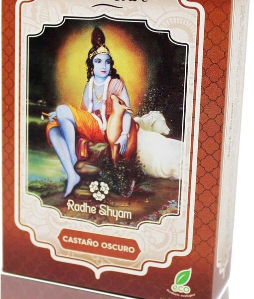 Permanente Kleur Radhe Shyam 8423645310723 Donkerbruin Henna In poedervorm (100 gr)