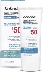 Zonnebrand Lotion Babaria Solar Mineral UV Spf 50 (50 ml) - Afbeelding 2