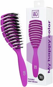 Ontwar Haarborstel IlÅ« Flexible Vent Paars - Afbeelding 2