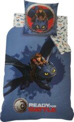 Dreamworks Dragons Eenpersoons Dekbedovertrek + Kussensloop - 90 x 140 cm - Afbeelding 2