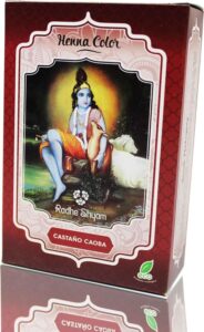 Semi-permanente kleurstof Henna Radhe Shyam Mahoniebruin (100 g)