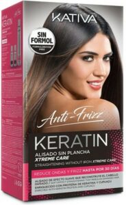 Haarstijlbehandeling Keratin Anti-frizz Xtrem Care Kativa (3 pcs) Beschadigd haar - Afbeelding 2