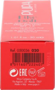 Pupa Like A Doll Make-Up Fluid 020 Light Beige - Afbeelding 2