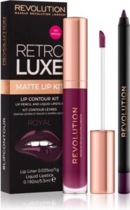 Makeup Revolution Retro Luxe Matte Lip Kit - Royal