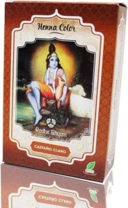 Semi-permanente kleurstof Henna Radhe Shyam Shyam Henna Lichtbruin (100 g)