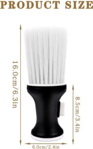 Maxenza Nekborstel - Nekkwast - Kappersborstel Hoog Kwaliteit - Professionele Barber Brush - 2 Stuks - Wit - Afbeelding 2