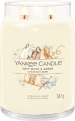 Yankee Candle - Soft Wool & Amber Signature Large Jar - Afbeelding 2