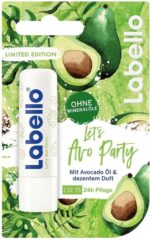 Labello Let's Avo Party - lipbalsem Kleurloos - met avocado en natuurlijke oliën - balsem voor lippen