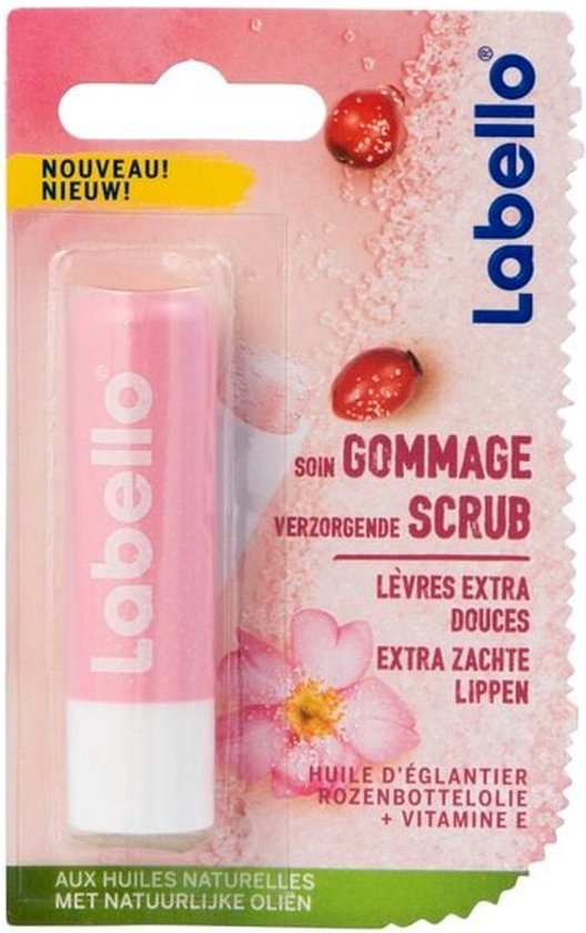 528x840-25 Labello Lipscrub Rozenbottelolie - 5.5ml - Afbeelding 1