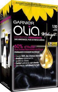 Permanent Dye Olia 1,10 Black Sapphire Garnier Ammonia-free (4 Pieces) - Afbeelding 4