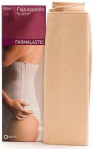 Faja De Algodon Y Velcro Talla 3 Color Beige Farmalastic
