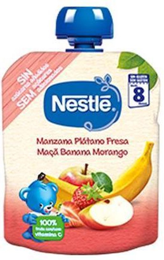 532x840-59 Nestle Naturnes Manzana Platano Fresa 90g - Afbeelding 1