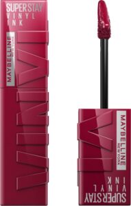 Maybelline New York - SuperStay Vinyl Ink Lipstick - 30 Unrivaled - Rood - Langhoudende Lippenstift - 4.2 ml