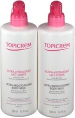 Topicrem Ultra Moisturizing Body Milk 2x500ml