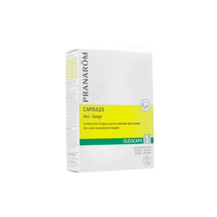 5420008527906 Pranarom Oléocaps Nose And Throat 30 Caps - Afbeelding 1
