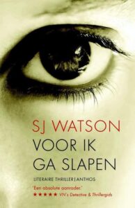 Sj Watson - Voor ik ga slapen - Afbeelding 3