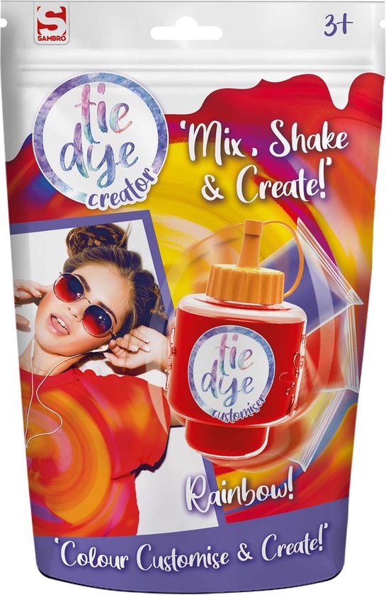 545x840-76 Maak Je Eigen Tie Dye Kit Navulling Verf Regenboog Kleuren - 28 Delig - Voor Gebruik Met Tie Dye Creator - Afbeelding 1