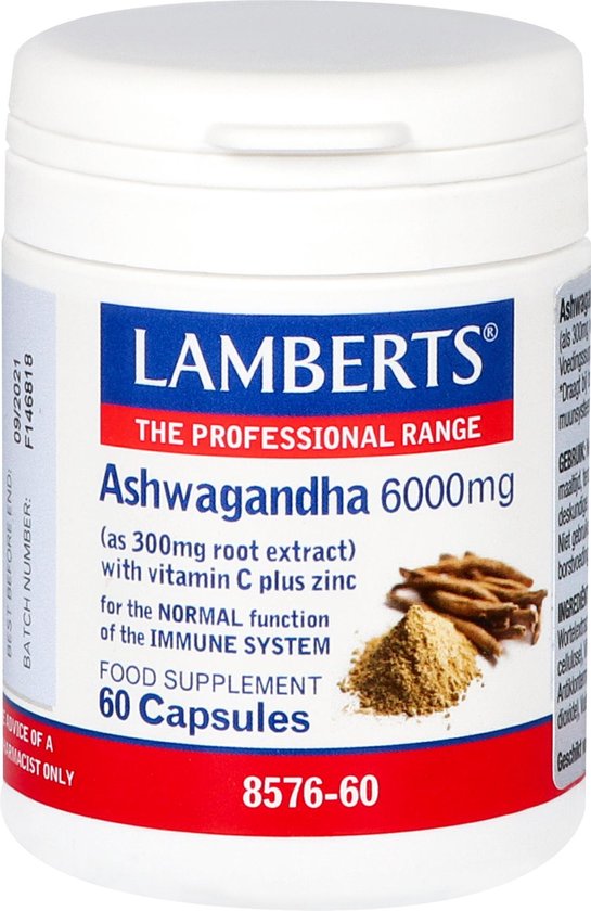 545x840-78 Lamberts - Ashwagandha complex - 60 capsules - Afbeelding 1