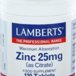 Voedingssupplement Lamberts Zinkcitraat 120 Stuks