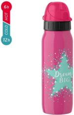 Tefal Iso 2Go Tuit Thermo Drinkbeker Auto Close - 0,5 L - Roze - Stars - Afbeelding 2