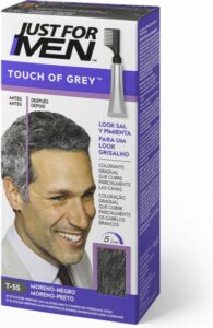 Anti-Veroudering Crème voor Ooggebied Just For Men Touch of Grey Brunette-Zwart (40 g) - Afbeelding 2