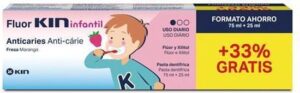Kin Fluorkin Infantil Pasta Dentifrica #fresa 75 + 25 Ml