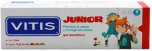 Vitis Junior Toothpaste Gel With Fluoride #tutti Frutti 75 Ml