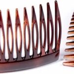 Ornamental comb Inca Peineta Concha Francesa Brown