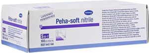 100 Nitril Hartmann Peha Soft Handschoenen zonder poeder. Maat: Small