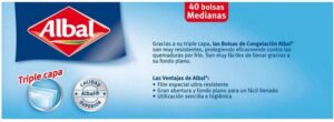 Albal Medium Triple Layer Freezing Bag 40 Units - Afbeelding 2