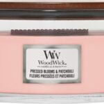 WoodWick Geurkaars Ellipse Pressed Blooms & Patchouli 454 gr