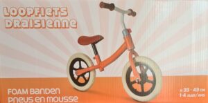 Loopfiets Draisienne 1-4 jaar - H33-43 cm Oranje - Afbeelding 2
