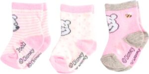 3 Paar Assorti - Disney Baby Winnie de Poeh Sokken - Maat 86/92 - Afbeelding 2