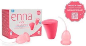 Enna Cycle Menstrual Cup Size L 2 Cups Sterilizer
