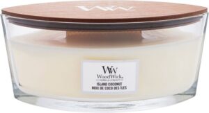 WoodWick Heartwick Flame Ellipse Geurkaars - Island Coconut - Afbeelding 4