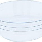 O.Cuisine Hoogwaardig Glazen Ovenschaal Rond Neutraal 27 x 27 x 6 cm