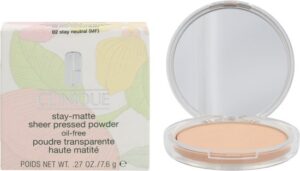 Clinique Stay Matte Sheer Pressed Powder Gezichtspoeder - 02 Stay Neutral - Afbeelding 2