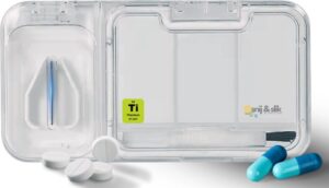 Pillensnijder | Pillenslijter en Pillenhouder van Snij&Slik â€“ Innovatief 2-in-1 Ontwerp en een Slimme Oplossing Door zijn Gebruiksgemak | Veiligheid | Duurzaam en Compact | Formaat van 11,9 x 6,3 x 1,8 cm | - Afbeelding 36