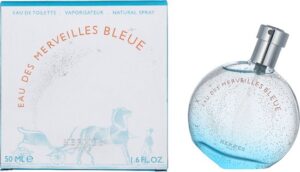Hermès Eau Des Merveilles Bleue Eau De Toilette Spray 50ml - Afbeelding 3