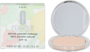 CLINIQUE Almost Powder Makeup SPF15 podk ad w pudrze z ochron  przeciws oneczn  01 Fair 10g - Afbeelding 5