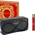 Versace Eros Flame Giftset - 100 ml eau de parfum spray + 10 ml eau de parfum spray + toilettas - cadeauset voor heren