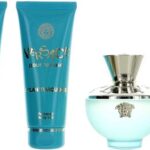 Versace Dylan Turquoise pour Femme Eau de Toilette 100ml + Body Lotion 100ml + Shower Gel 100ml + Cosmetic Bag GIFTSET